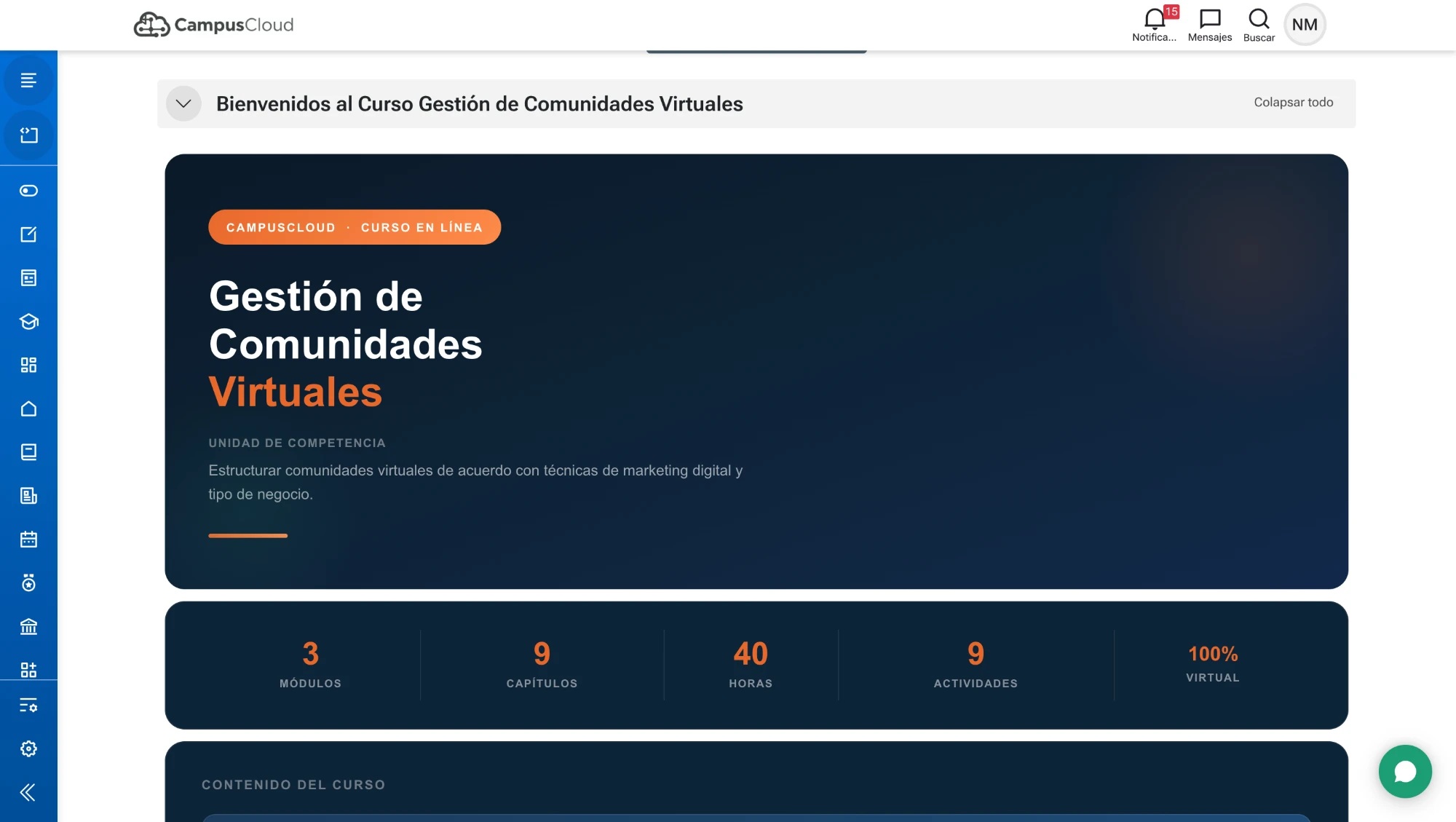 Portada de un curso de autoaprendizaje implementado por Cursia